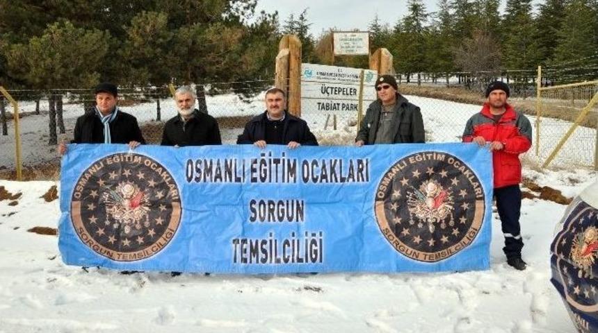 Sorgun&rsquo;da Yaban Hayvanları İ&ccedil;in Doğaya Yiyecek Bırakıldı