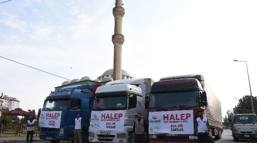 Hayrat Vakfı Suriye’ye 3 Tır Yardım Gönderdi