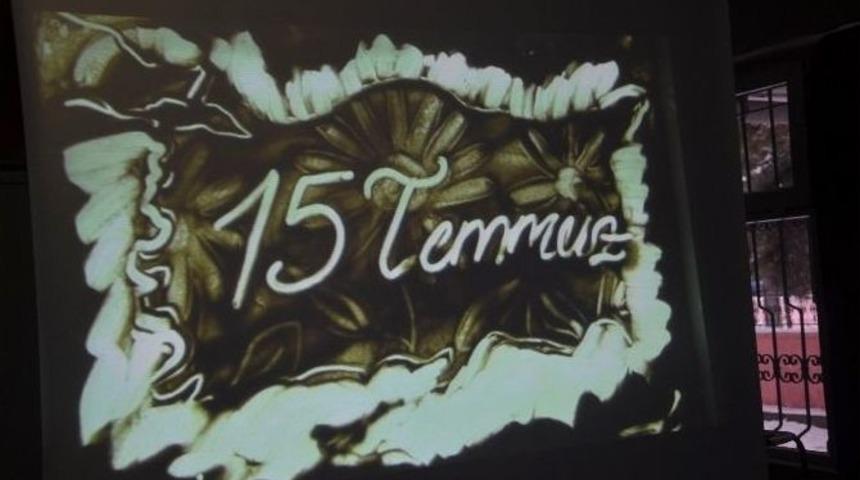 Kum Sanatçısı Cengiz Göğebakan’ın ’15 Temmuz’ Çalışması