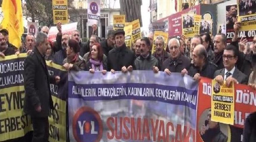 Yol Tv Kararı Ve Cemevi Başkanı Odabaş'ın G&ouml;zaltına Alınması Protesto Edildi