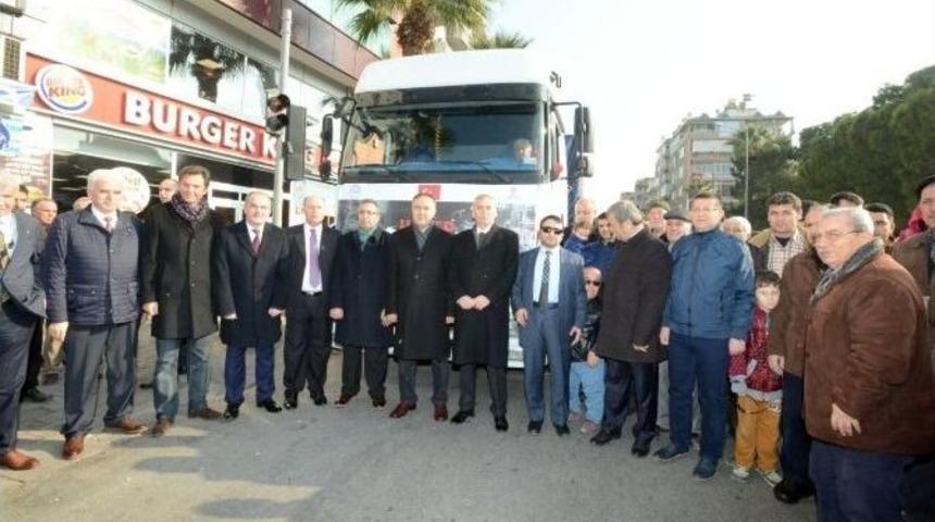 Denizli Valiliği Halep&rsquo;e 11 Tır Yaşam Malzemesi G&ouml;nderdi