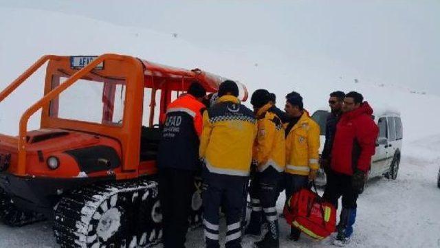 Muş'ta Karda Mahsur Hamile Kadın Için Seferberlik