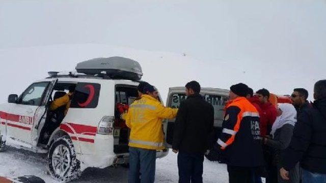 Muş'ta Karda Mahsur Hamile Kadın Için Seferberlik