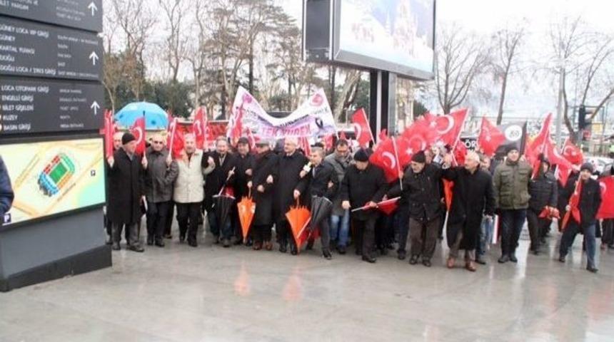 Erzincanlılar, Şehitler Tepesi&rsquo;nde Ter&ouml;r&uuml; Lanetledi