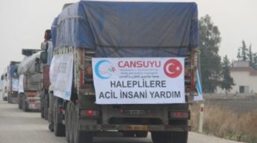 Cansuyu Derneği&rsquo;nden Halep&rsquo;e Yardım &Ccedil;ağrısı