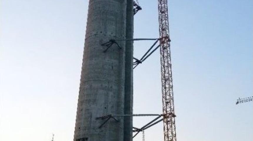 (&ouml;zel Haber) &Ccedil;amlıca&rsquo;daki Tv Kulesinin İnşaatı Havadan G&ouml;r&uuml;nt&uuml;lendi