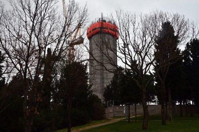 (özel Haber) Çamlıca’daki Tv Kulesinin İnşaatı Havadan Görüntülendi