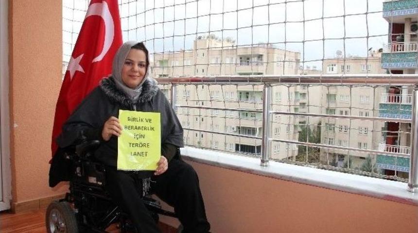 Engelli Kadından Ter&ouml;re Bireysel Tepki