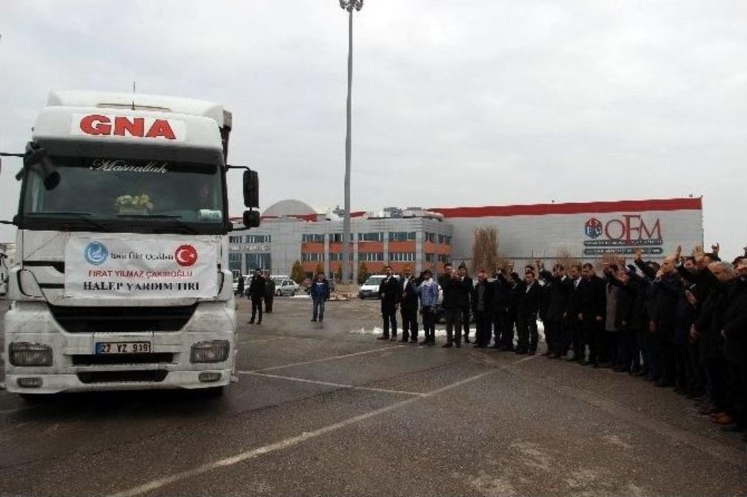 Mhp&rsquo;lilerden Halep&rsquo;e 40 Tır Dolusu Yardım Malzemesi
