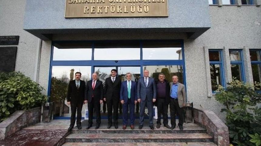 Akyazı Heyetinden Rekt&ouml;r Elmas&rsquo;a Ziyaret