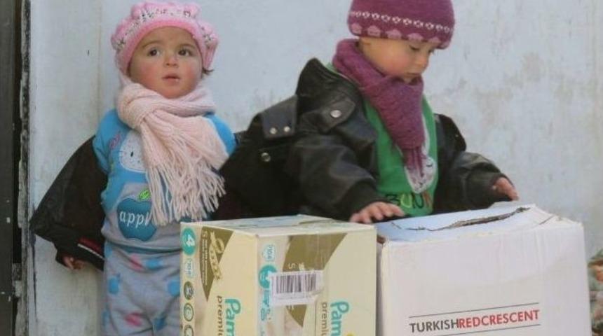 Bursa&rsquo;nın Yardımları Halepli &Ccedil;ocuklara Ulaştı