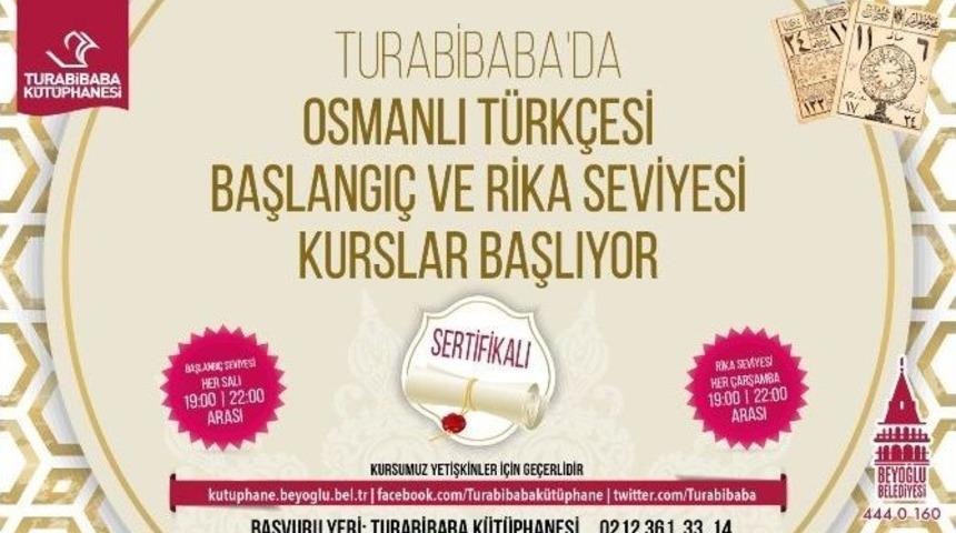 Beyoğlu&rsquo;nda Osmanlıca Kursu İ&ccedil;in Kayıtlar Başladı