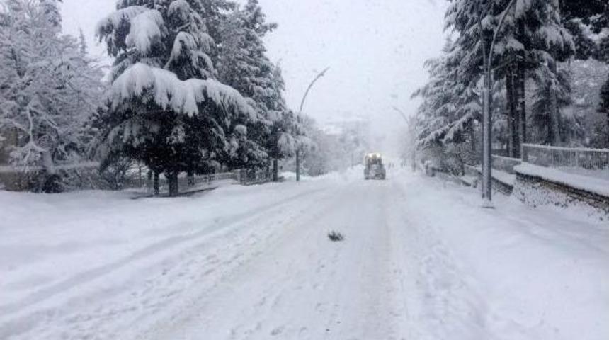 Akseki'de Okullara Kar Tatili (2)