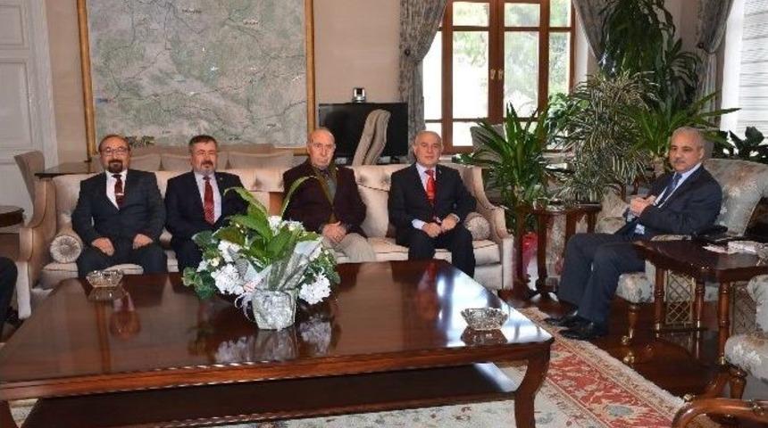 Emekli Astsubaylardan Vali Güvençer’e Ziyaret