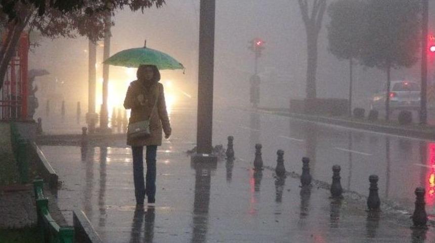 Gaziantep&rsquo;te Yoğun Sis Ve Yağış