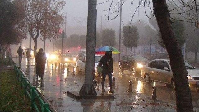 Gaziantep’te Yoğun Sis Ve Yağış