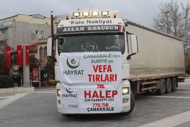 Çanakkale’den Halep’e Vefa