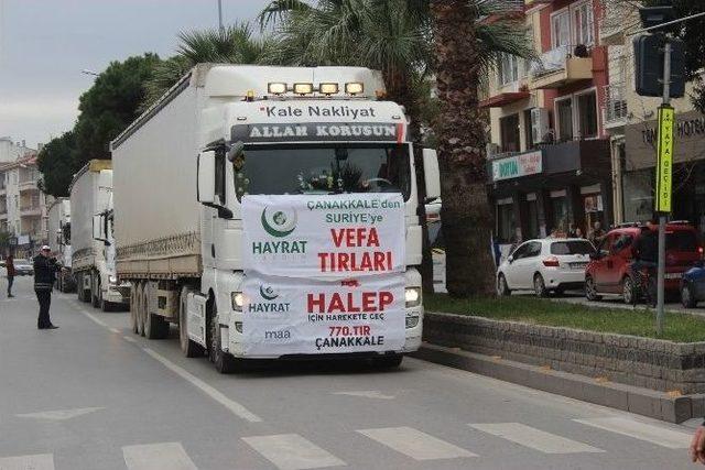 Çanakkale’den Halep’e Vefa