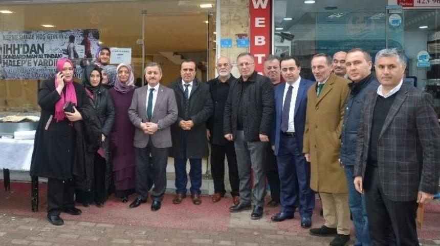 Başkan Anlayan&rsquo;dan Halep İ&ccedil;in D&uuml;zenlenen Kermese Destek