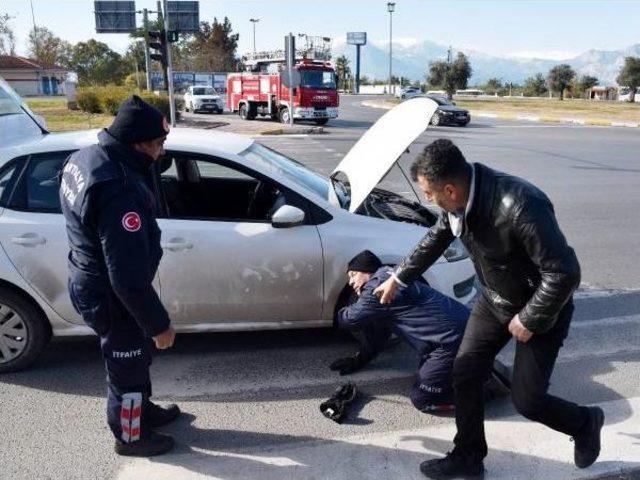 Üşüyen Kedi Otomobil Motoruna Girdi