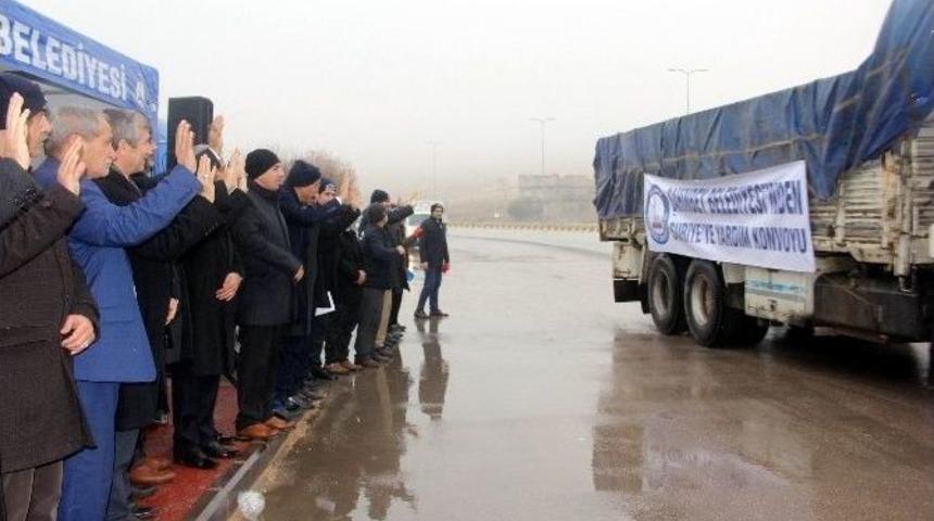 Şahinbey Belediyesinden Suriye&rsquo;ye 5 Tır Yardım