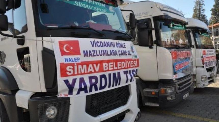 Simav&rsquo;dan Halep&rsquo;e Yardım