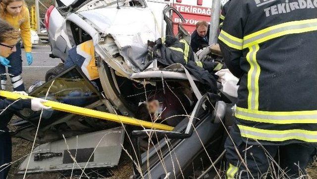 Tekirdağ’da Trafik Kazası: 1 Ölü