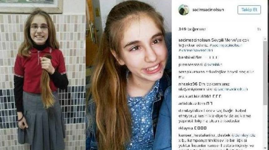 Sa&ccedil;larını Kanserli Hastalar I&ccedil;in Bağışladı