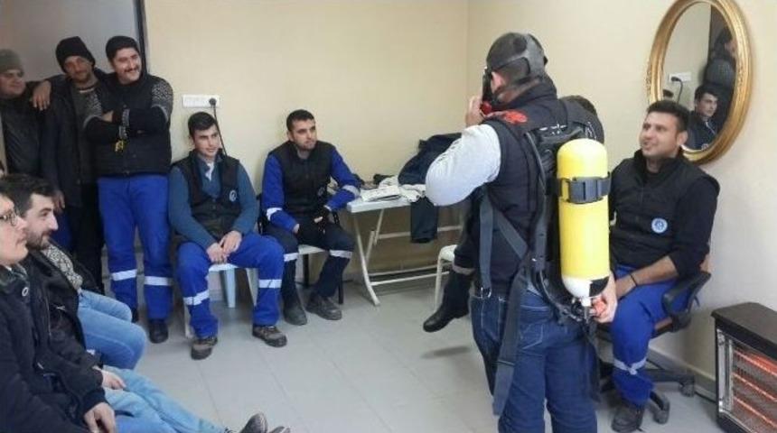 Maski Personeline İş G&uuml;venliği Eğitimi