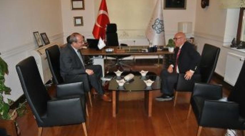 Emniyet M&uuml;d&uuml;r&uuml; Aydın&rsquo;dan, Başkan Eşkinat&rsquo;a İade-i Ziyaret