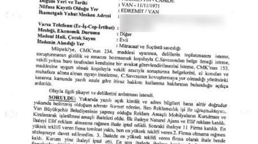 Dbp&rsquo;li Van B&uuml;y&uuml;kşehir Belediyesi&rsquo;nde Billboard Yolsuzluğu İddiası