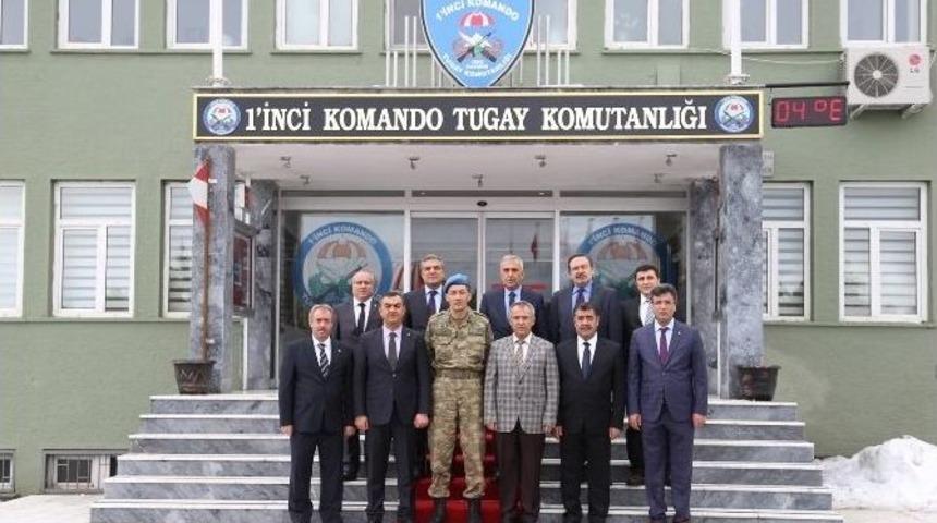 Kayso&rsquo;dan 1&rsquo;inci Komando Tugayına Destek Ziyareti