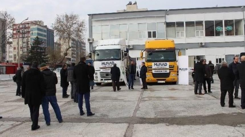 Adıyaman&rsquo;dan Suriye&rsquo;ye 2 Tır Dolusu Yardım G&ouml;nderildi