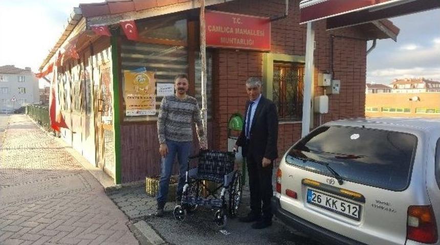 D&uuml;ş Bah&ccedil;esi &Ccedil;o&ccedil;ukları&rsquo;ndan Tekerlekli Sandalye Bağışı