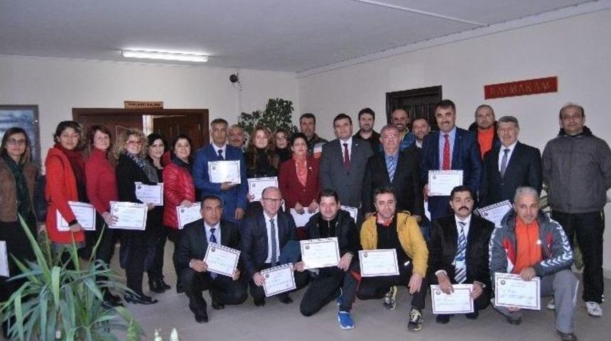 Fethiye’de Milli Eğitim Personeline Başarı Belgesi Verildi