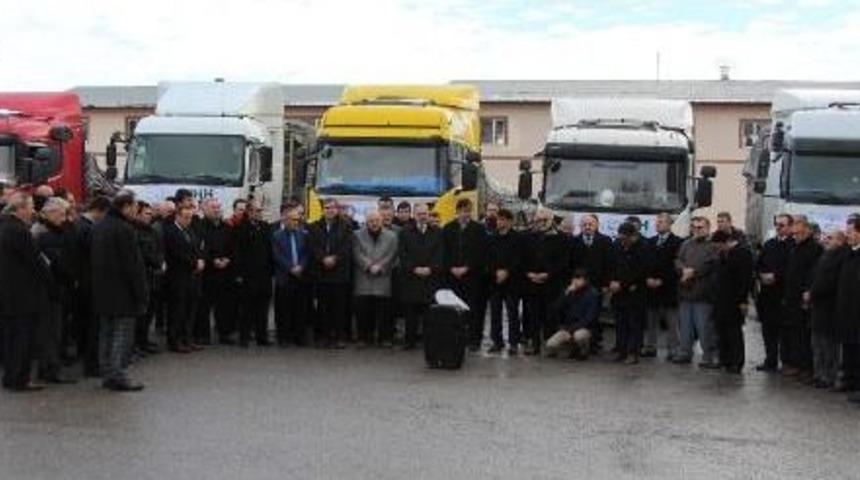 Sivas'tan Halep'e 13 Tır'lık Yardım