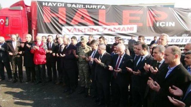 Şanlıurfa’Dan, Halep’E 20 Tır'lık Yardım