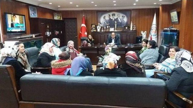 Gülüçlü Bayanlardan Başkan Demirtaş’a Teşekkür Ziyareti