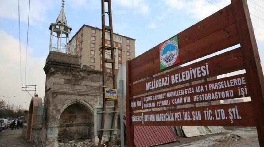 Osmanlı D&ouml;nemi K&uuml;lt&uuml;r Mirası Peynirli Cami Melikgazi Belediyesi&rsquo;ne Emanet