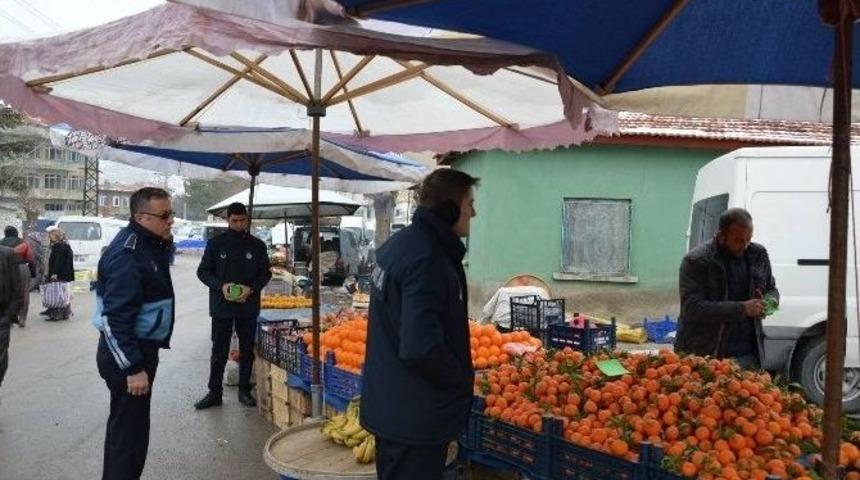 Sivrihisar Belediye Zabıta Ekiplerinden Pazar Denetimi