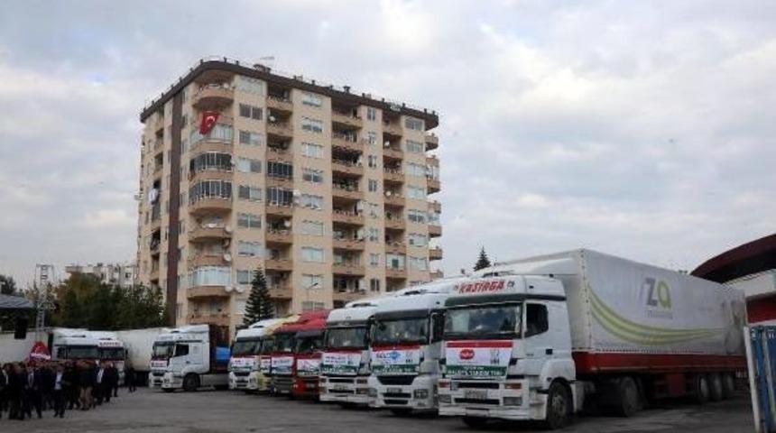 Mersin'den Halep'e 36 Tır Yardım