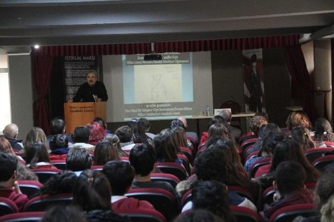 Milas&rsquo;ta Şair Kale &Ouml;ğrencilerle Buluştu