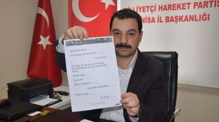 Mhp Manisa İl Başkanı &Ouml;zt&uuml;rk'ten Kumpas Iddiası