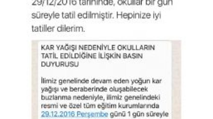 Ankara'da Kar Yağışı Nedeniyle Eğitim Ve &Ouml;ğretime 1 G&uuml;nl&uuml;ğ&uuml;ne Ara Verildi