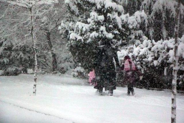 Bolu'da Eğitime Kar Engeli