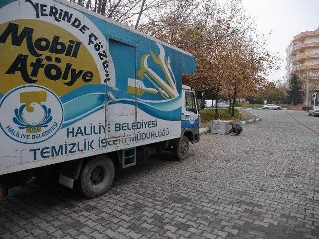 Haliliye’de Mobil Atölye İle Yerinde Çözüm