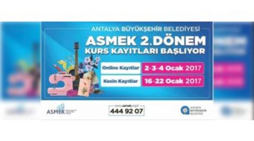 Asmek 2’nci Dönem Kayıtları Başlıyor