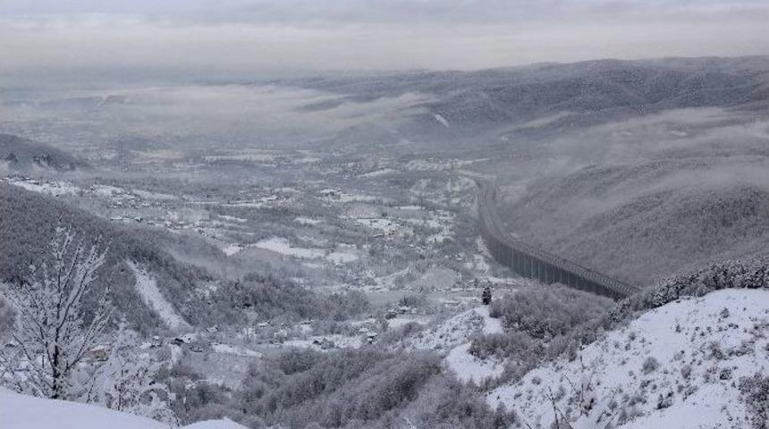 (&ouml;zel Haber) Bolu Dağı Beyaz Gelinliğini Giydi