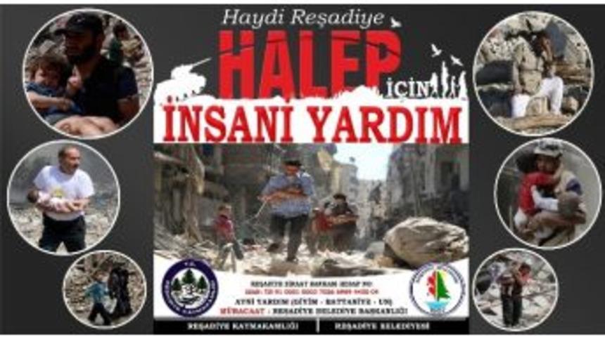 Reşadiye&rsquo;de Halep&rsquo;e Yardım Kampanyası