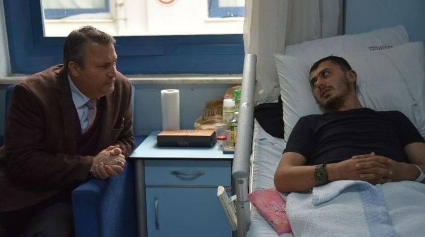 Başkan &Ccedil;er&ccedil;i El Bab Gazisini Ziyaret Etti